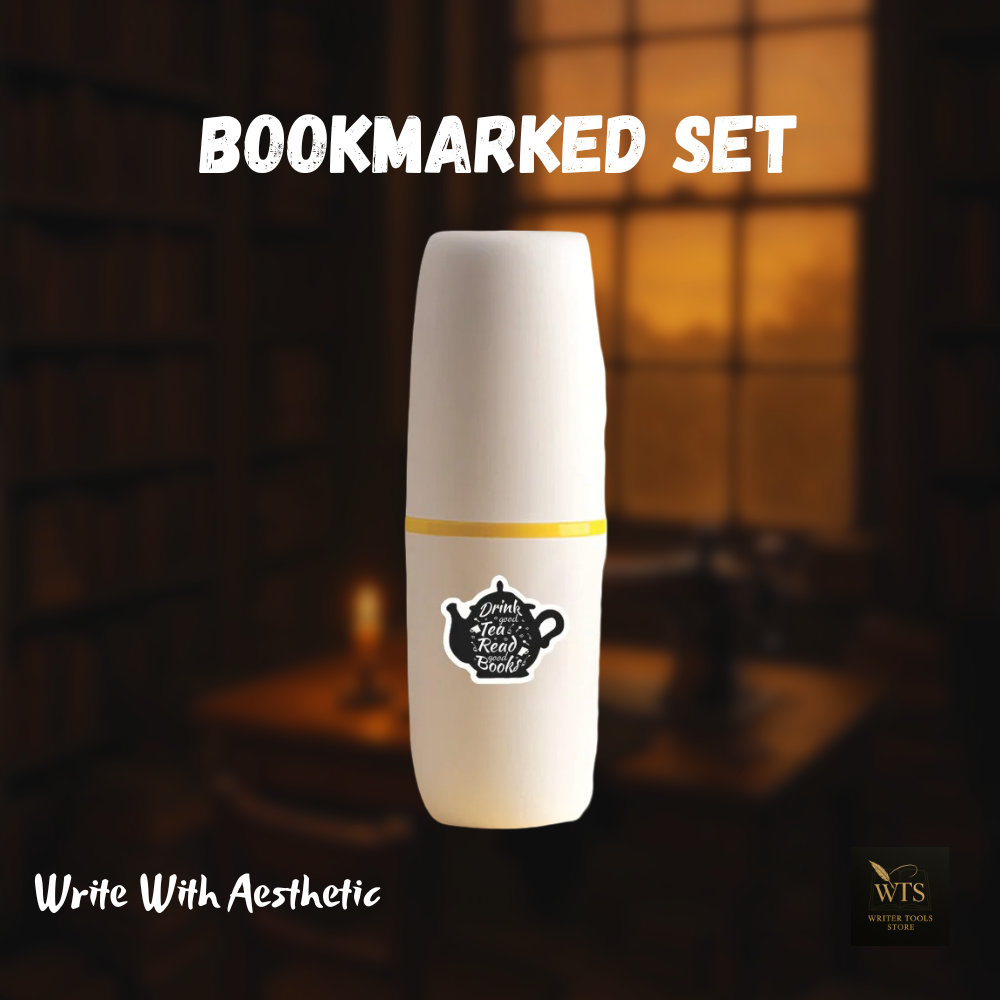 Bookmarked – English Quote Sticker Set for Readers, Writers & Wanderers