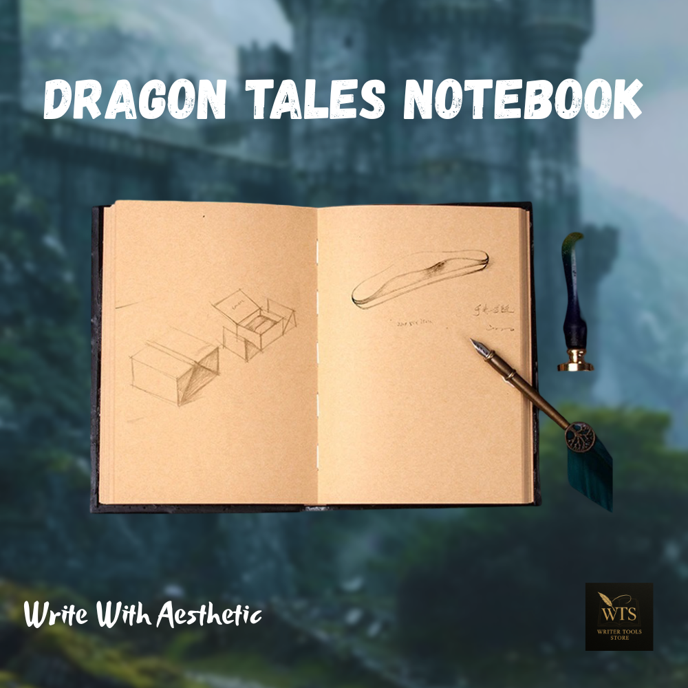 Dragon Tales Notebook V1 – Collectible Retro Journal & Home Decor Gift
