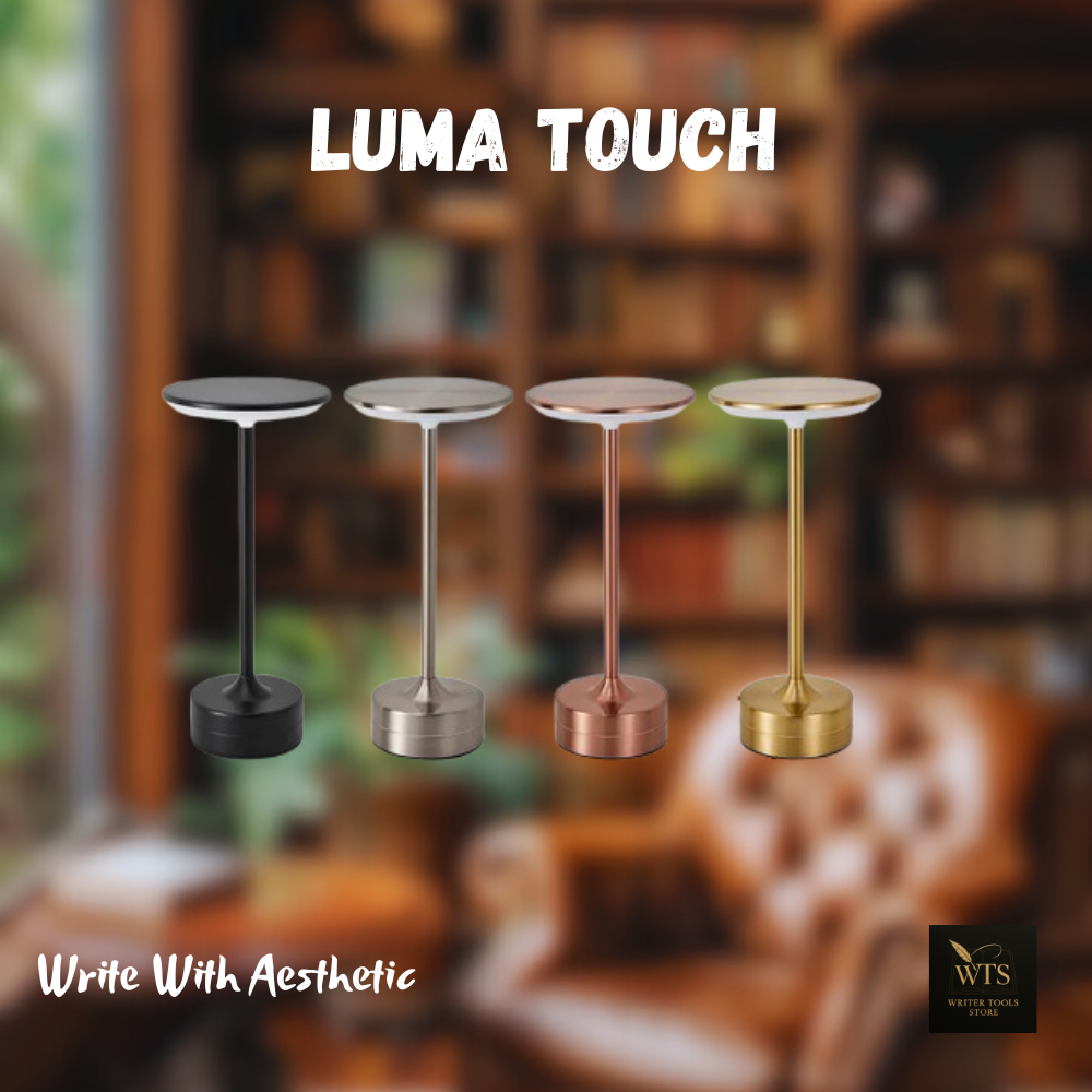 LumaTouch – Portable LED Table Lamp with Touch Sensor | USB Rechargeable Night Light for Bedroom, Hotel, Bar & Reading