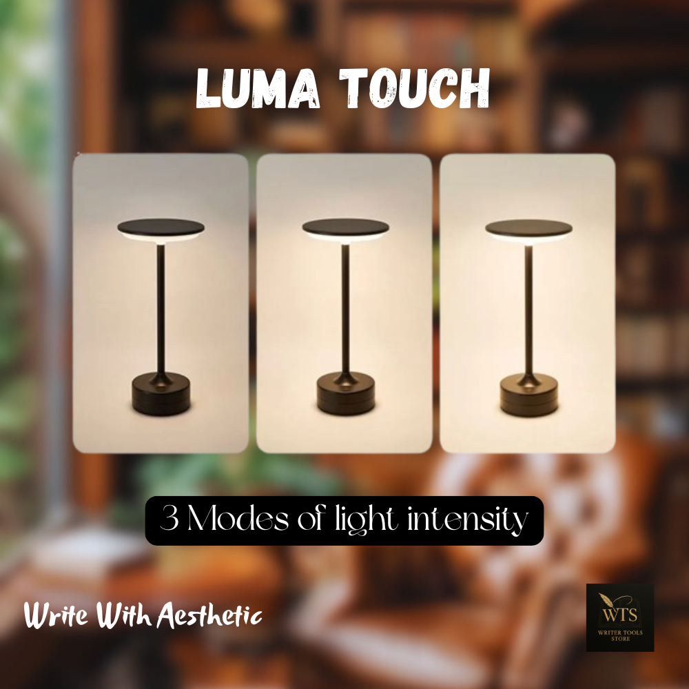 LumaTouch – Portable LED Table Lamp with Touch Sensor | USB Rechargeable Night Light for Bedroom, Hotel, Bar & Reading