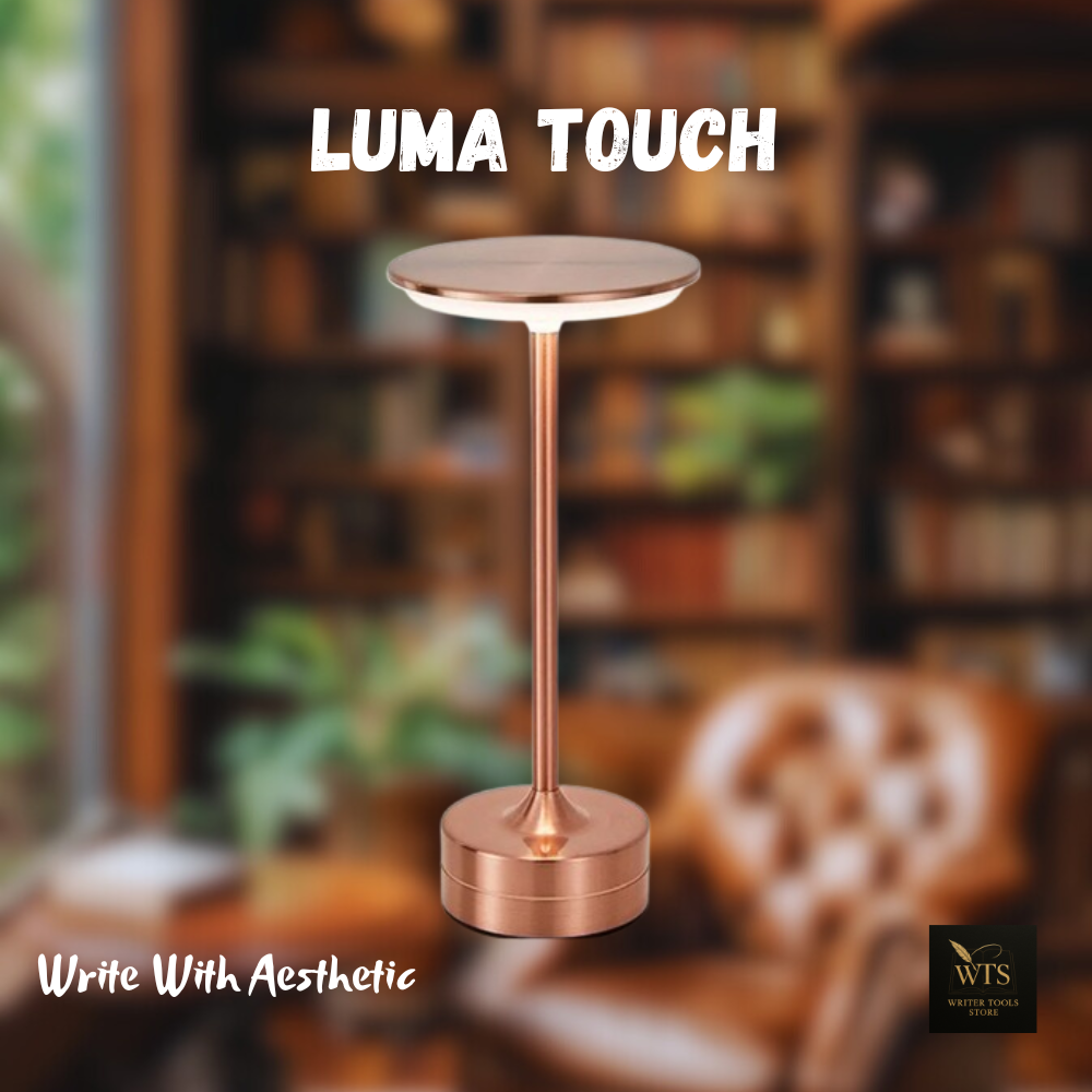 LumaTouch – Portable LED Table Lamp with Touch Sensor | USB Rechargeable Night Light for Bedroom, Hotel, Bar & Reading