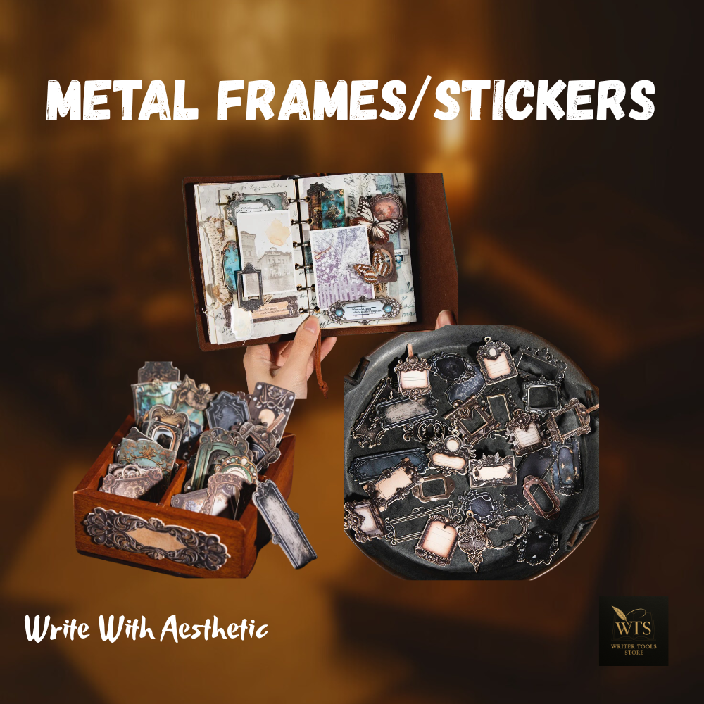 Metal frames/stickers - vintage accessories for scrapbooking