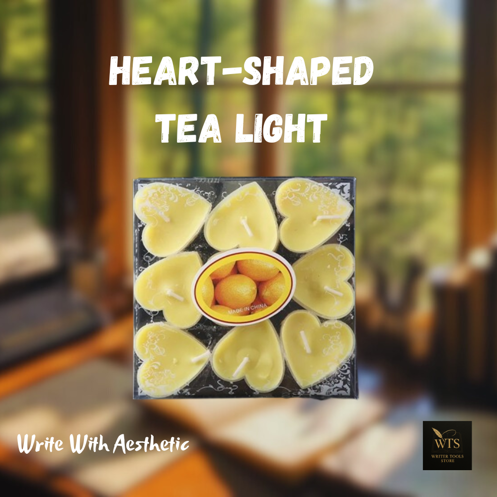 Heart-Shaped Scented Tea Light Candles – 9 pieces Romantic Decorative Set for Valentine’s Day, Weddings & Anniversaries