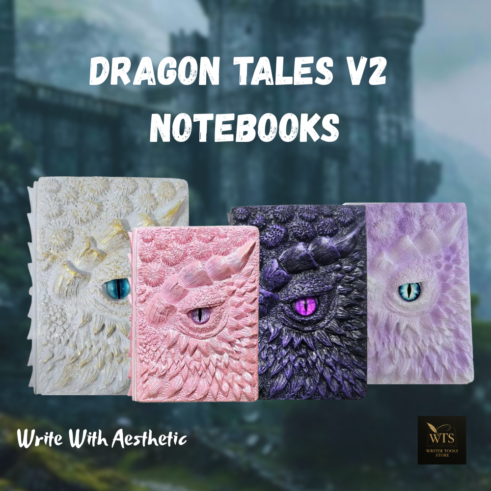 Dragon Tales Notebook V2 – Collectible Retro Journal & Home Decor Gift