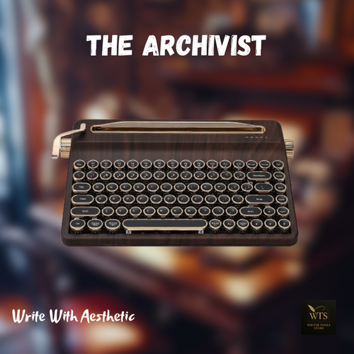 The Archivist – Premium Wooden Mechanical Typewriter Keyboard with Retro Design, Wireless RGB Backlight, Mac & Windows Compatible Collector’s Edition