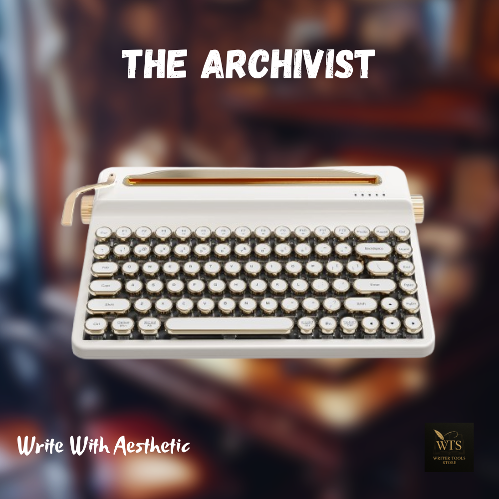 The Archivist – Premium Wooden Mechanical Typewriter Keyboard with Retro Design, Wireless RGB Backlight, Mac & Windows Compatible Collector’s Edition
