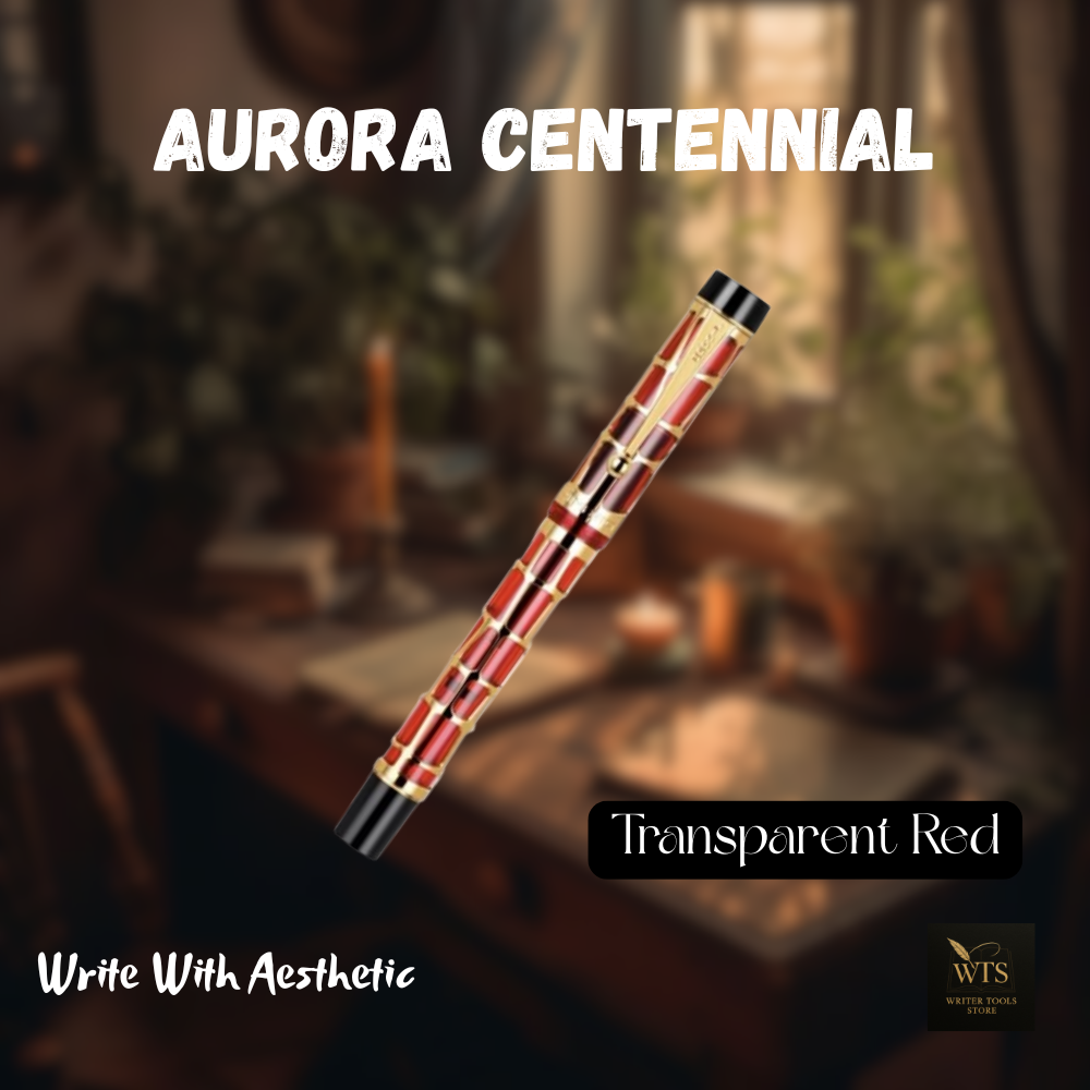 Aurora Centennial – Luxury Resin Fountain Pen with Mesh Nib & Gold Clip for Business, School & Fine Writing