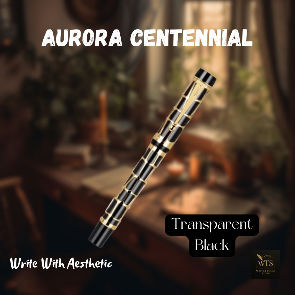 Aurora Centennial – Luxury Resin Fountain Pen with Mesh Nib & Gold Clip for Business, School & Fine Writing