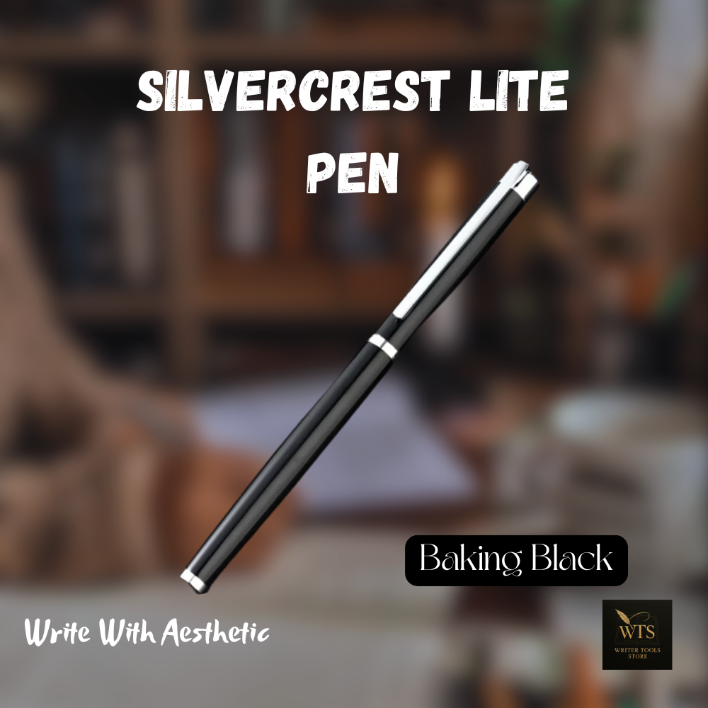 Silvercrest Lite Pen – Affordable All-Steel Platinum Fountain Pen with Fine Nib for Students, Professionals & Everyday Writing