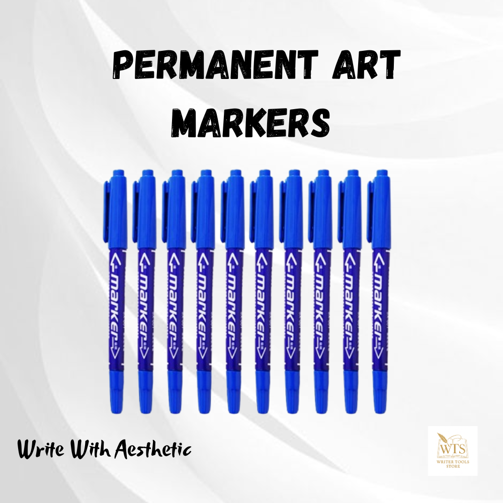 Premium Dual-Tip Permanent Pen / Art Markers – 10-Color Set