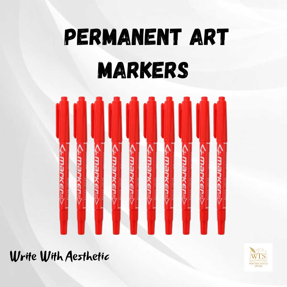 Premium Dual-Tip Permanent Pen / Art Markers – 10-Color Set