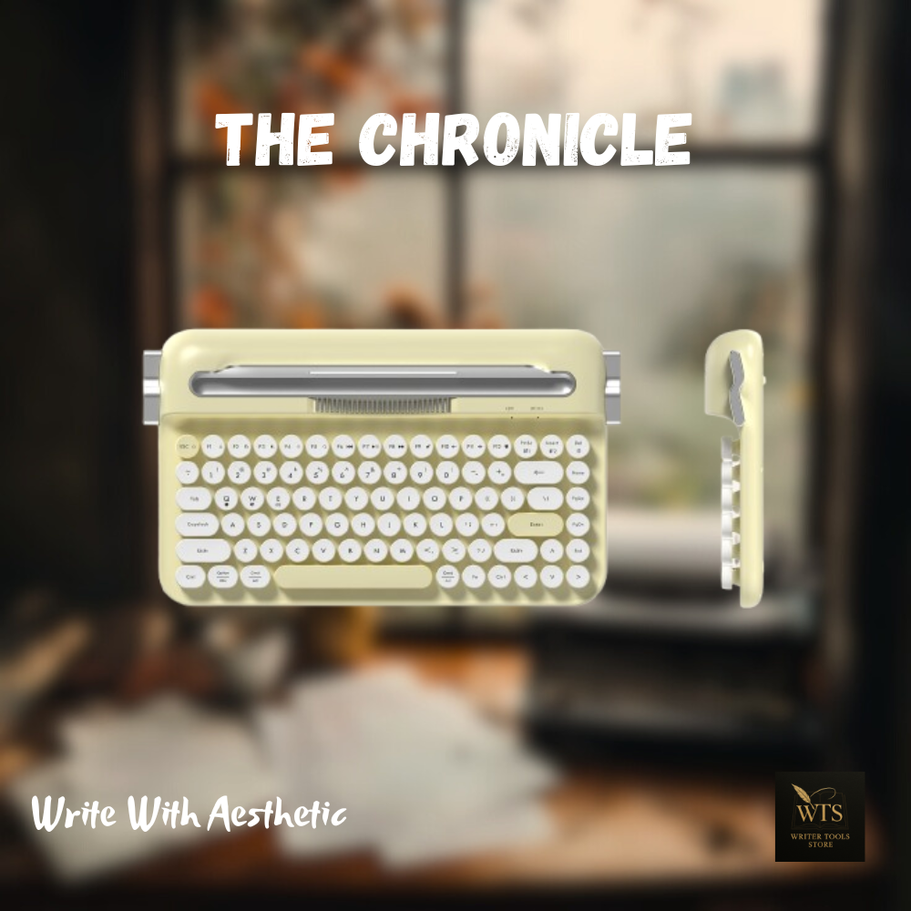 The Chronicle -  Vintage Writer Aesthetic Mechanical Keyboard for Creators & Authors (84-Key, Multi-Device, Bluetooth & 2.4GHz)