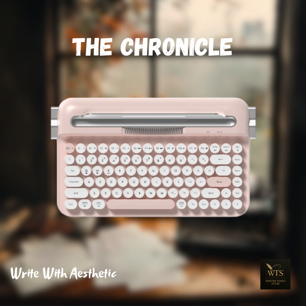 The Chronicle -  Vintage Writer Aesthetic Mechanical Keyboard for Creators & Authors (84-Key, Multi-Device, Bluetooth & 2.4GHz)