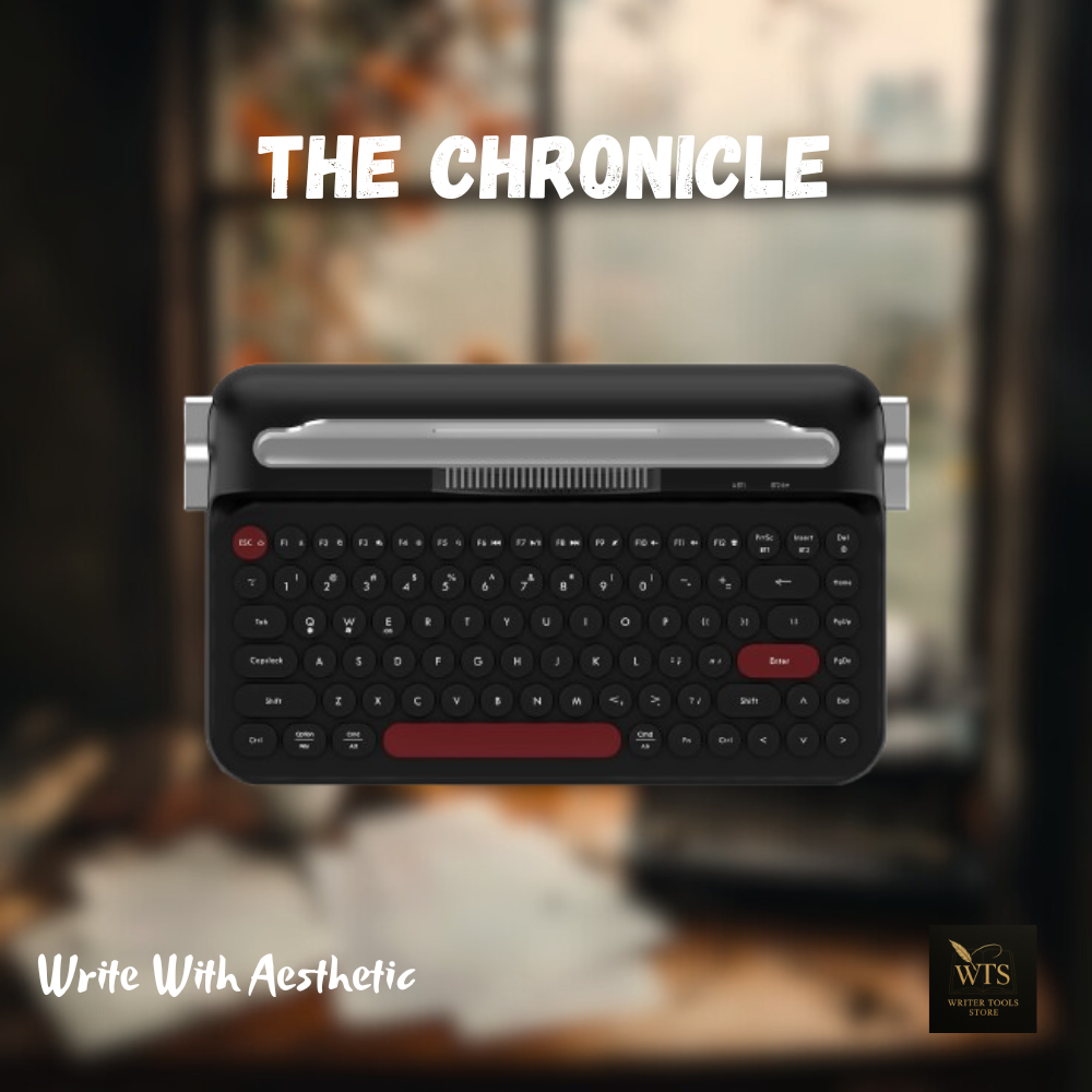The Chronicle -  Vintage Writer Aesthetic Mechanical Keyboard for Creators & Authors (84-Key, Multi-Device, Bluetooth & 2.4GHz)