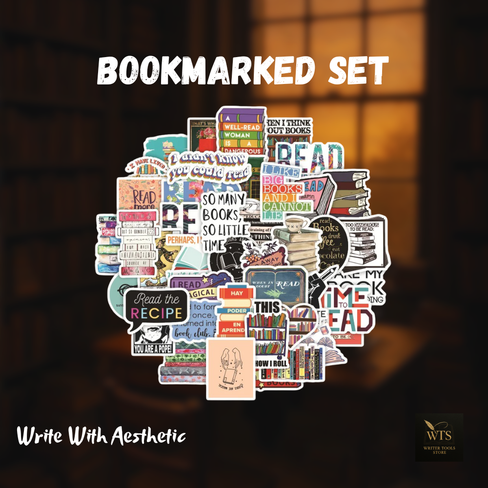 English Quote Sticker Set for Readers, Writers & Wanderers