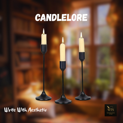 Candlelore – 3 Pieces Retro Metal Candle Holders Set | Minimalist Candlestick for Wedding Table Decor, Home, and Vintage-Inspired Centerpieces