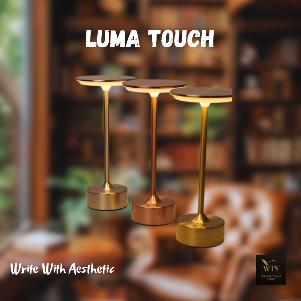 LumaTouch – Portable LED Table Lamp with Touch Sensor | USB Rechargeable Night Light for Bedroom, Hotel, Bar & Reading